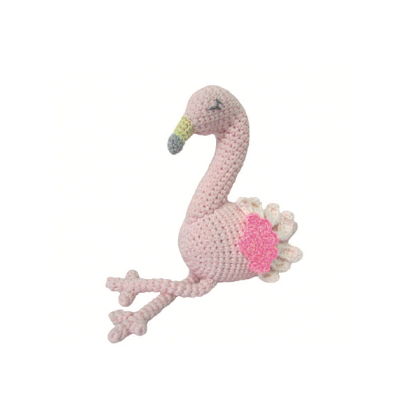 Crochet Flamingo Rattle