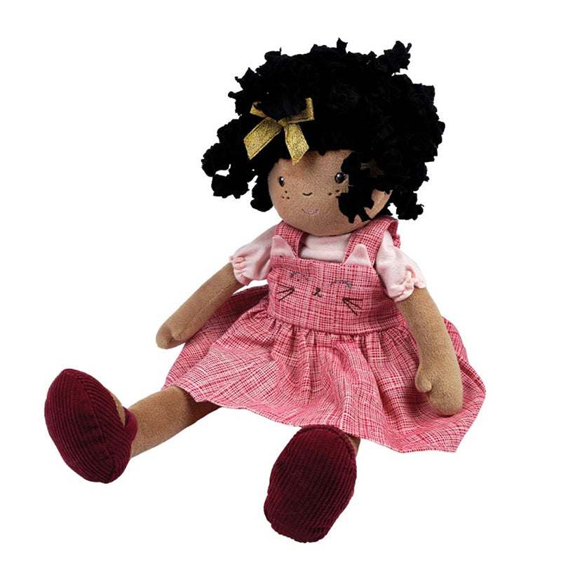 Bonikka Madison Black Hair dark skin Rag Doll Personalised