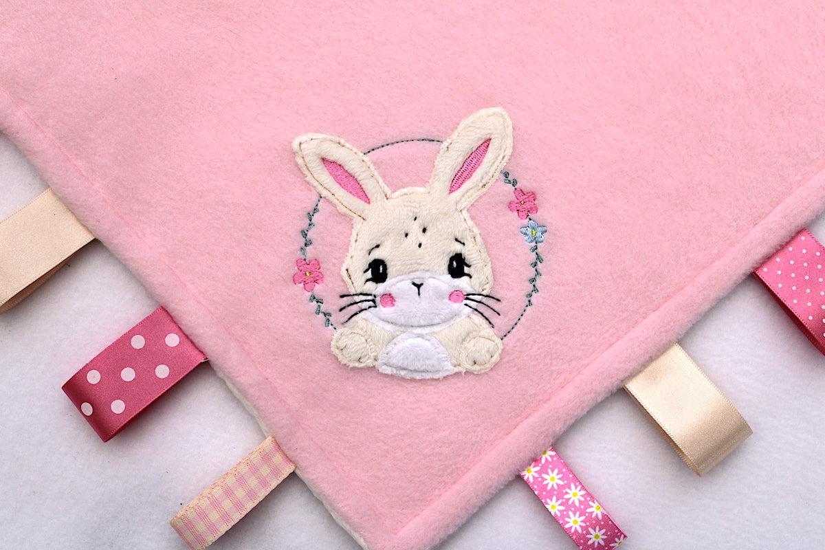 Bunny Taggy Blanket - option to personalise