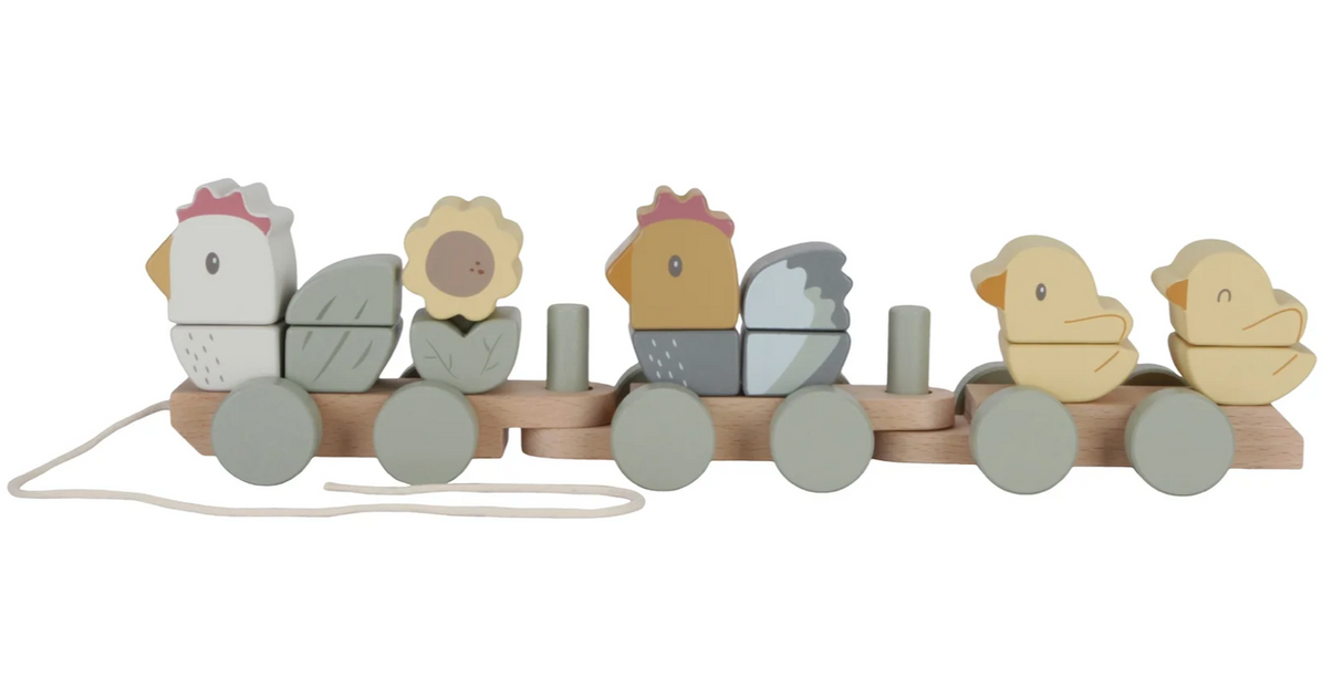 Stacking Train FSC - Little Farm Chicken