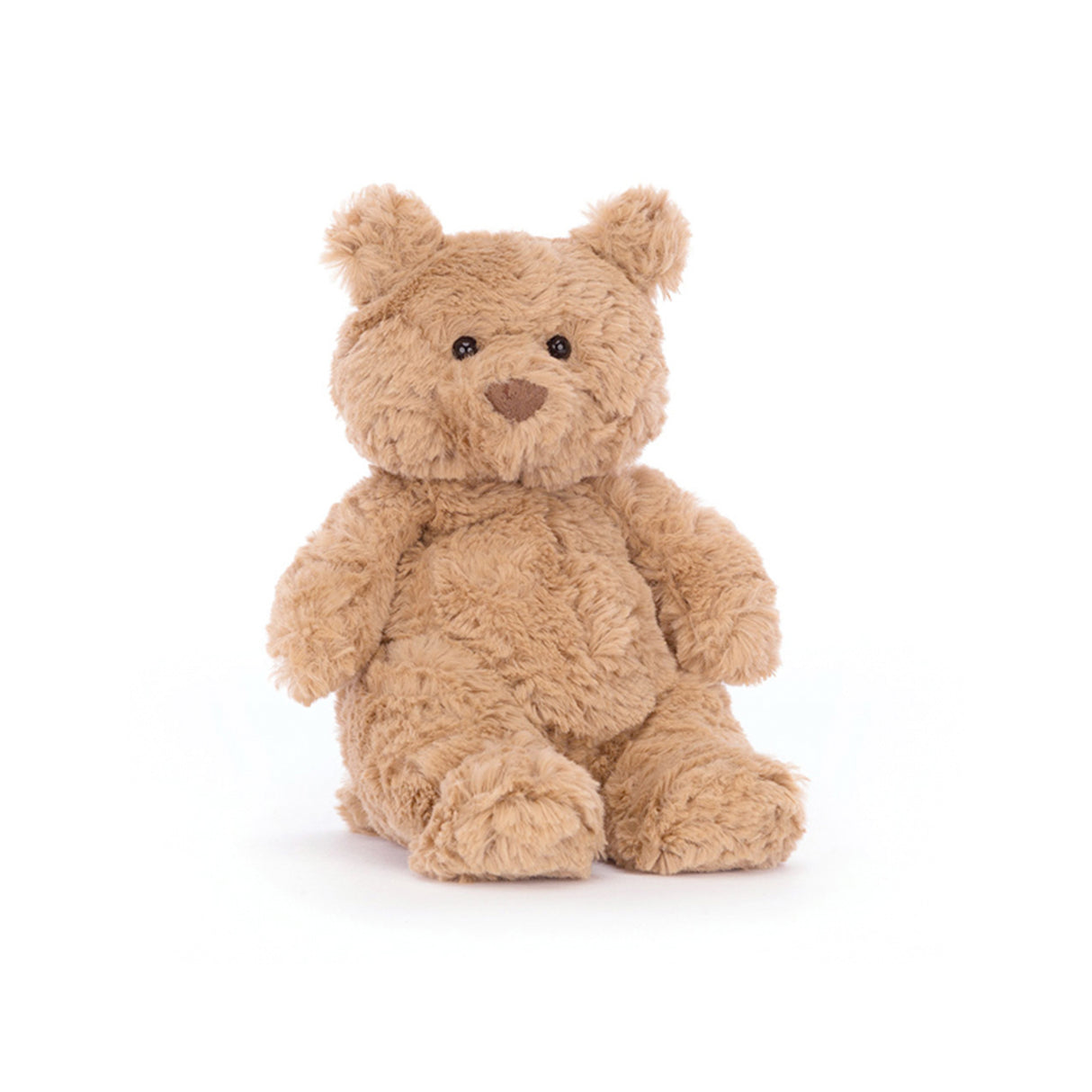 Jellycat Bartholomew Bear Tiny Plush teddy bear on a white background