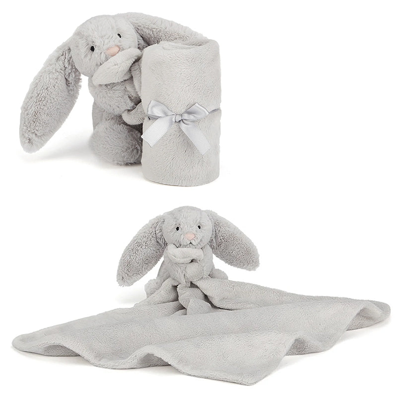 Bashful Bunny Soother, Silver - Personalised