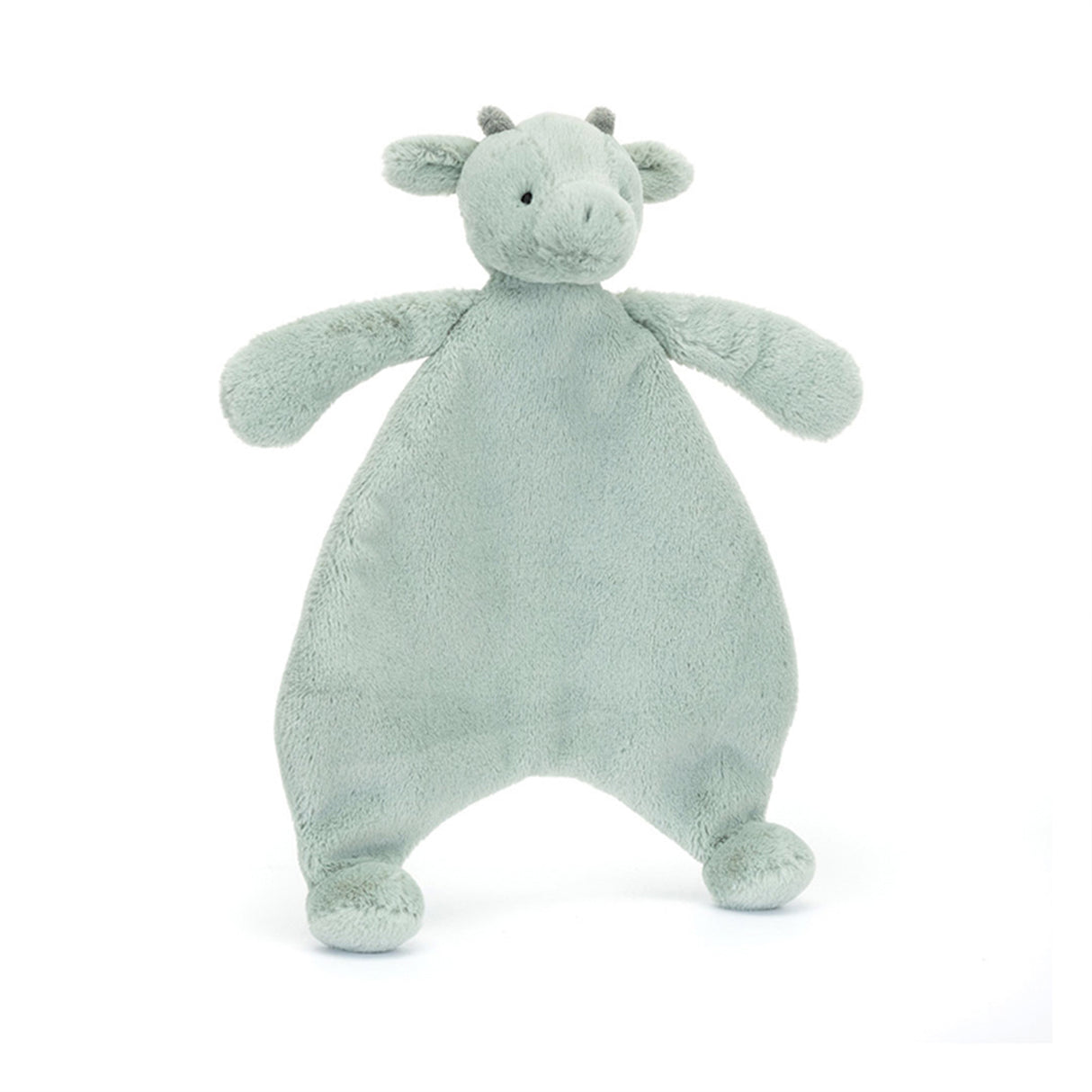 Green Dragon Soother plush toy on a white background