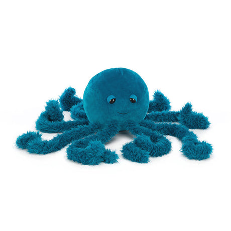 Jellycat Blue plush jellyfish toy on a white background