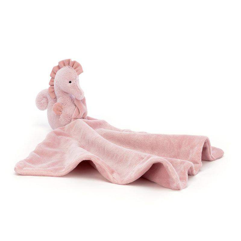Jellycat Seahorse Personalised Baby Comfort soother Blanket