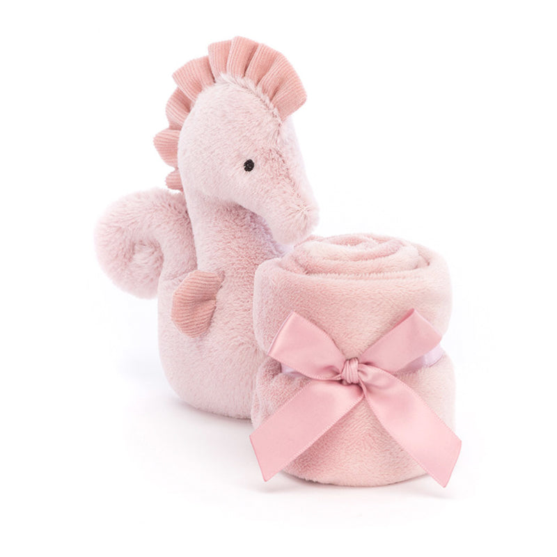 Jellycat Soft Seahorse Personalised Baby Comfort soother Blanket