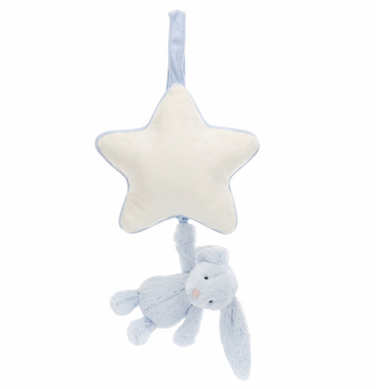 Bashful Blue Bunny Star Musical Pull