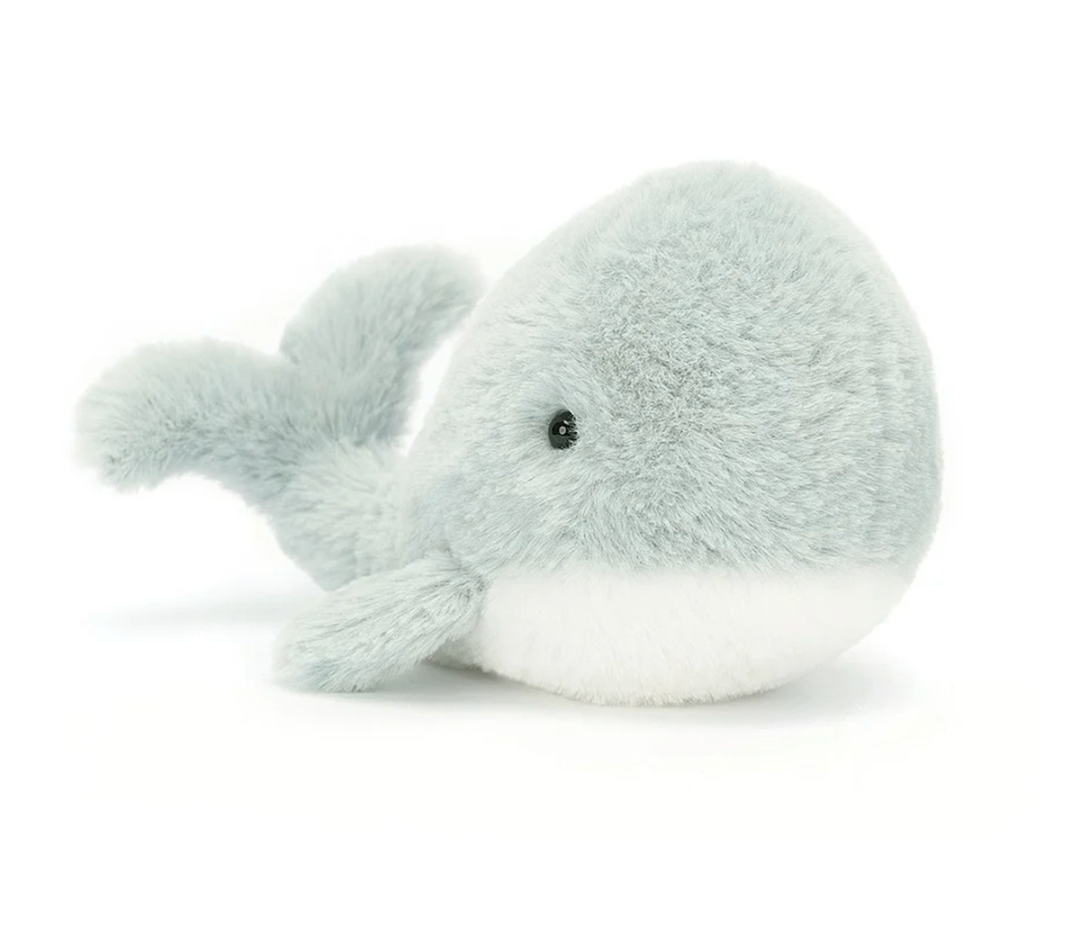 Jellycat Wavelly Whale Grey