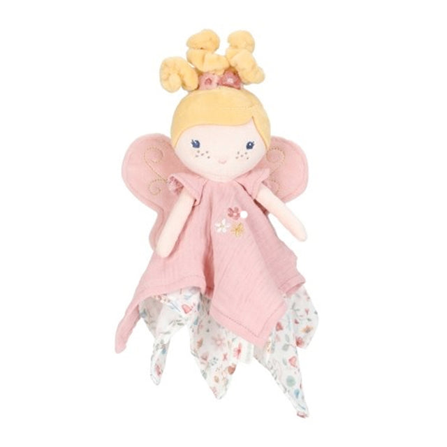 Little Duth Plush toy fairy doll  cuddle cloth with pink floral design