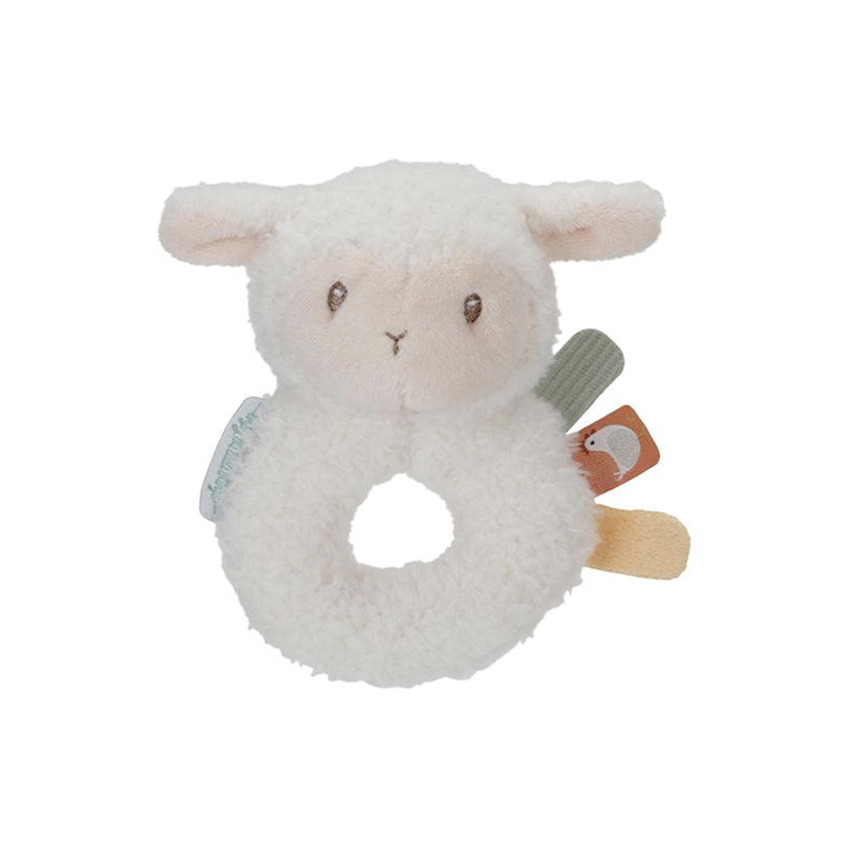 Little Dutch Ring Rattle Little Farm Sheep with tags