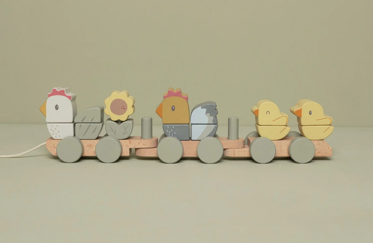 Stacking Train FSC - Little Farm Chicken