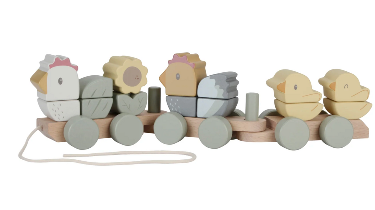 Stacking Train FSC - Little Farm Chicken