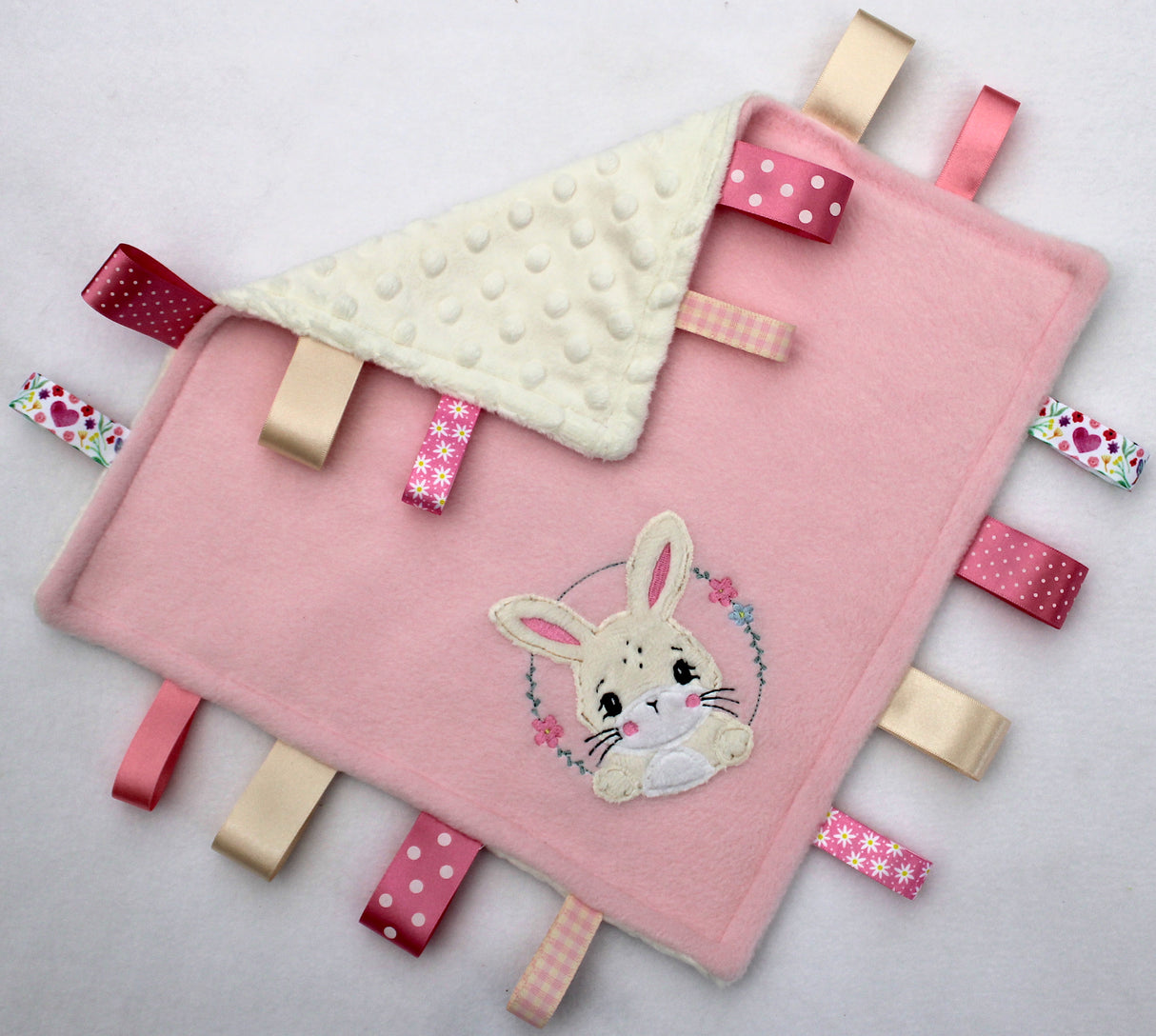 Bunny Taggy Blanket - option to personalise