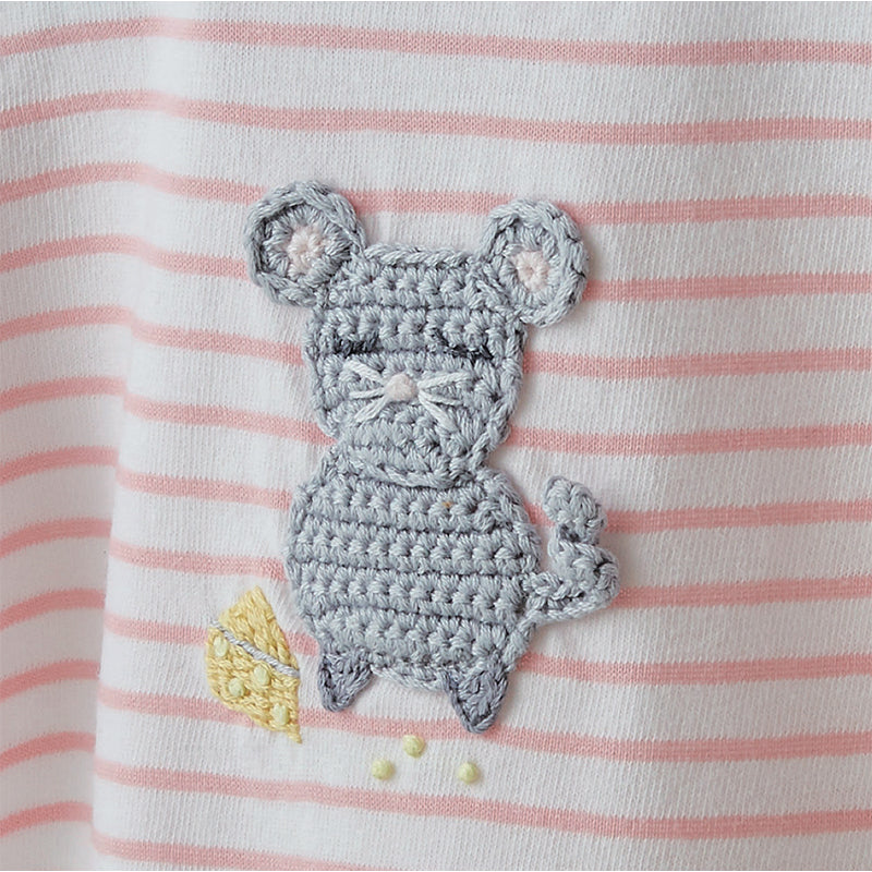 Crochet Mabel Mouse Babygrow