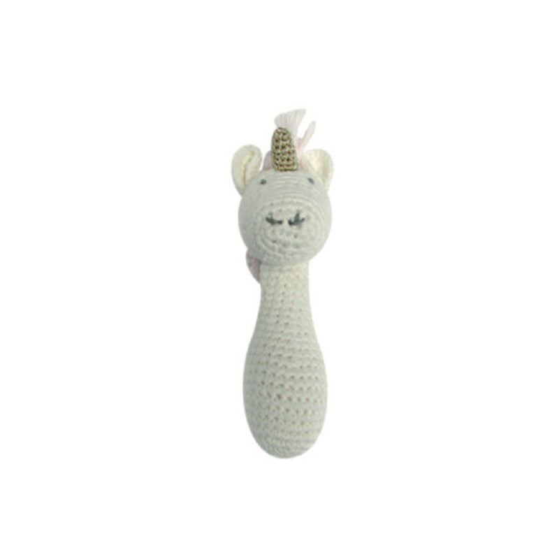 Crochet Unicorn Stick Rattle