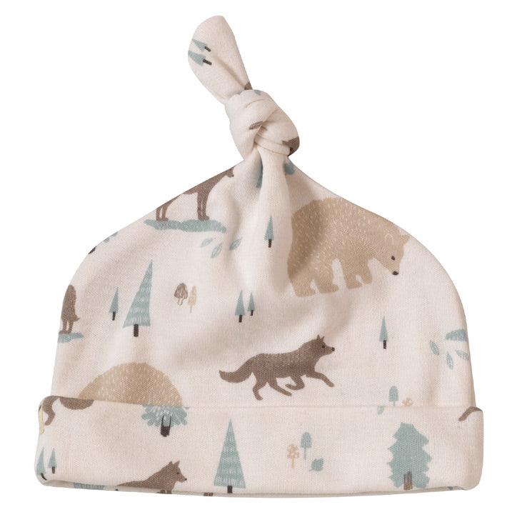 Wolf and Polar Bear Knotted Hat