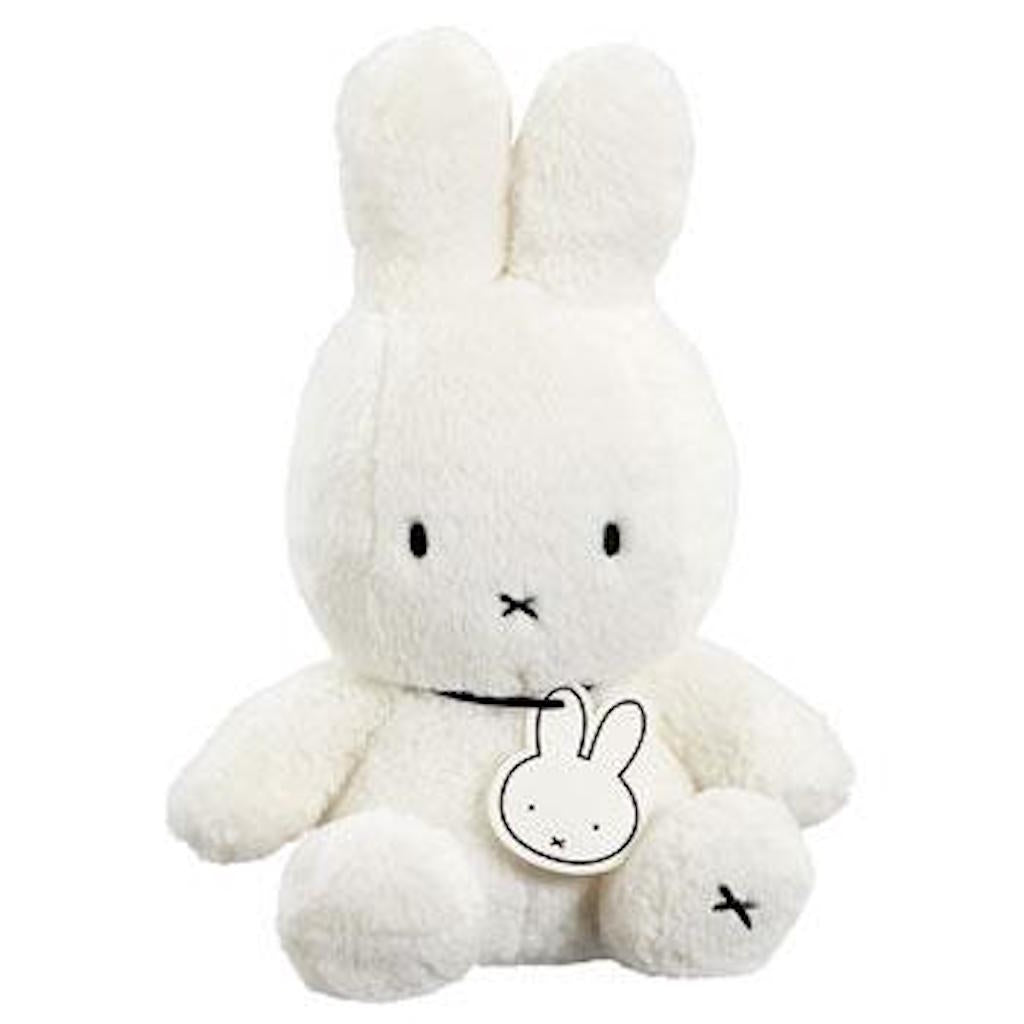 A third front view of Just Miffy an adorable cuddly soft toy based on the classic cute white bunny created by the late Dick Bruna
