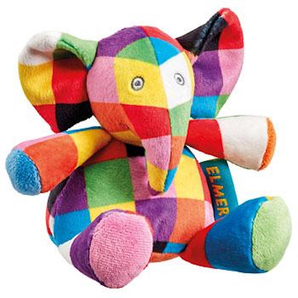Elmer the Elephant Soft Rattle