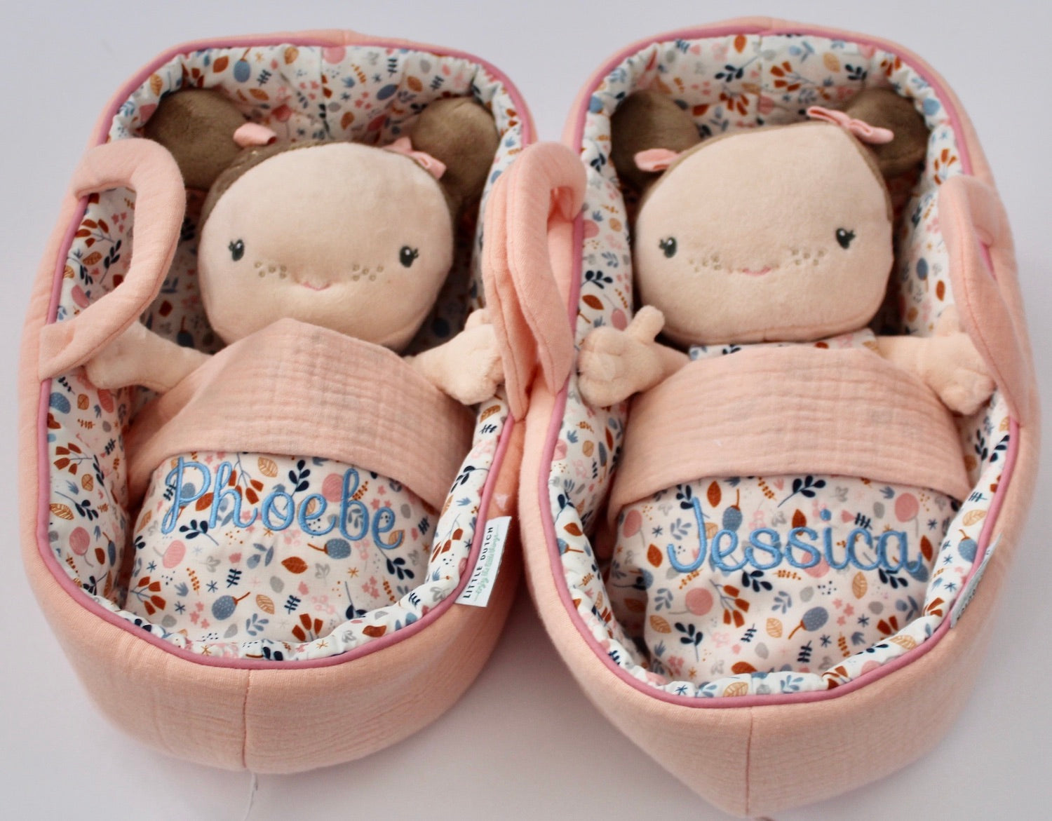 Baby Doll Rosa with Carry Basket, Blanket and Bottle - Personalised