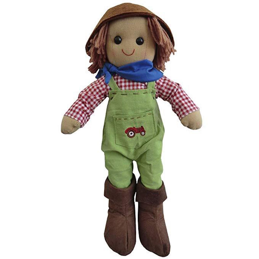 Rag Doll Farmer Tractor Boy - 40cm