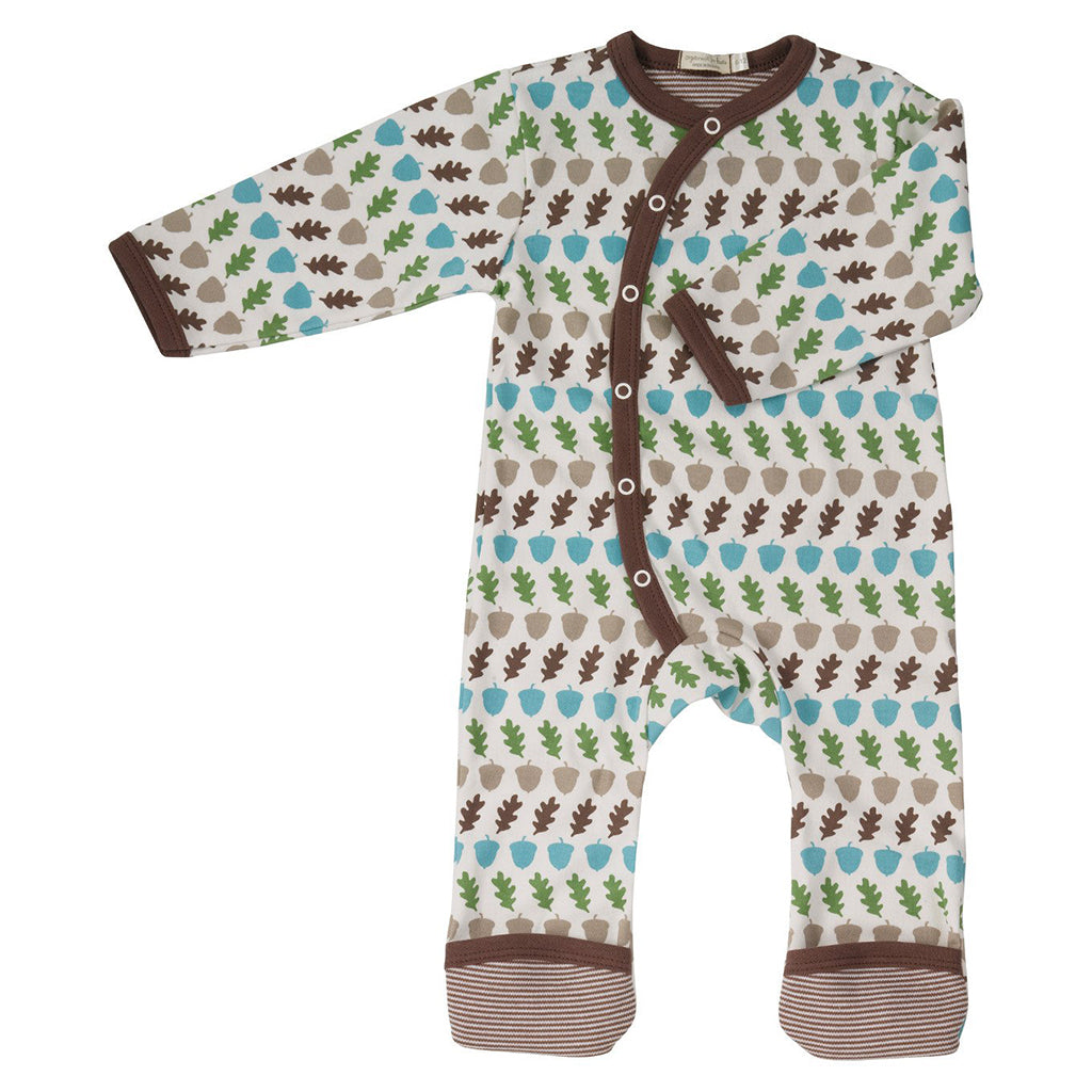 A superb quality brown Acorn Romper from Pigeon Organics