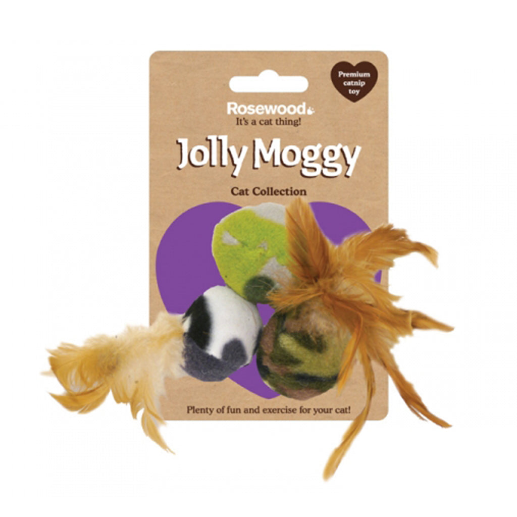 mixed ball pack in assorted textures and materials will bring out the hunter in your cat.