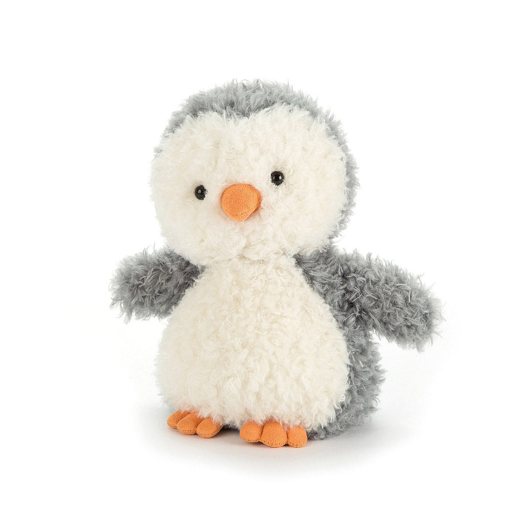 Jellycat Really Little Penguin a 12cm Grey and White Soft Plush Gift Toy for Christmas