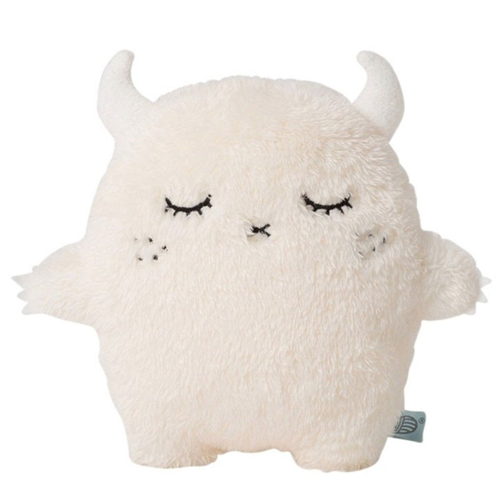 Noodoll riceouch childrens baby soft plush toy embroidered face with freckles, fluttery eyelashes and soft fluffy horns