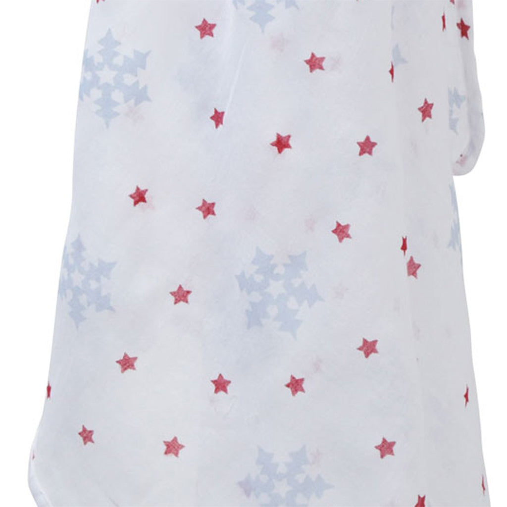 close up of a Piccallily Snowflake Organic Muslin Swaddle