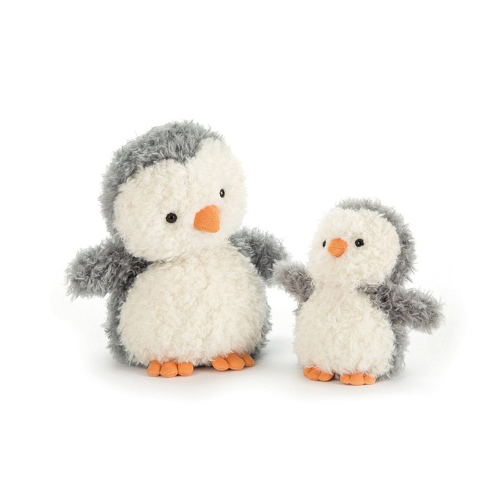 Jellycat Little Penguin duo holding hands a perfect white soft plush gift toy for Christmas