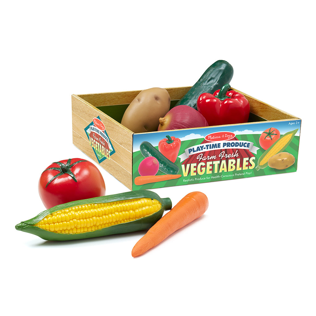 colourful bright Melissa and doug kitchen childrens play food vegetable birthday gift