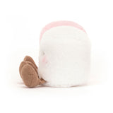 A pair of pink and white Jellycat Amuseables Marshmallows 