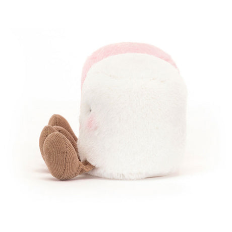 A pair of pink and white Jellycat Amuseables Marshmallows 