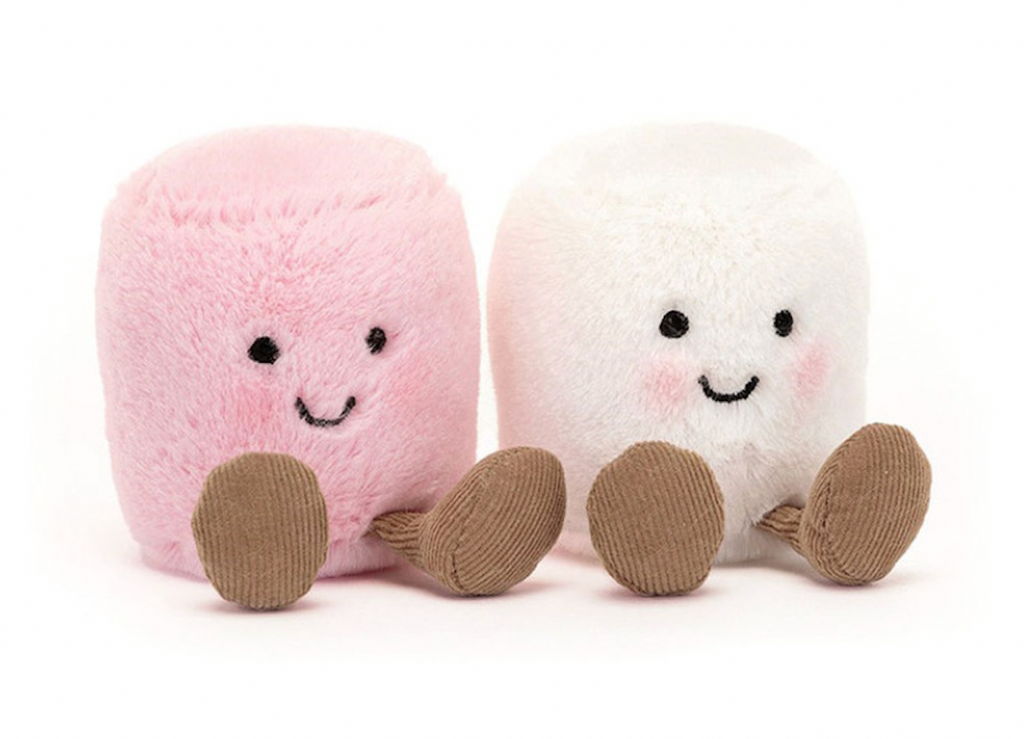 Jellycat Amuseables Pink and White Marshmallows