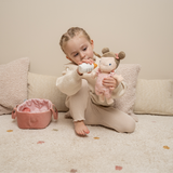 Baby Doll Rosa with Carry Basket, Blanket and Bottle - Personalised