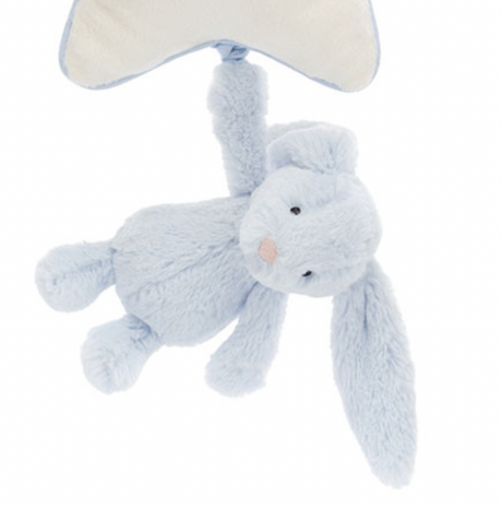 Jellycat Bashful Blue Bunny Star Musical Pull