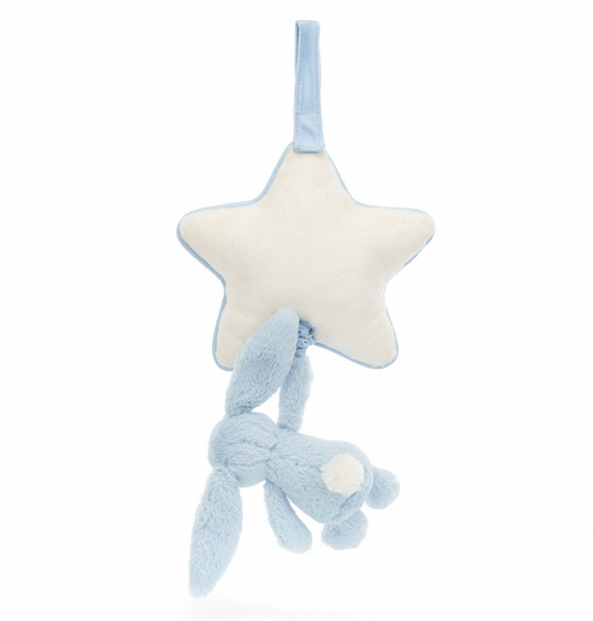 Bashful Blue Bunny Star Musical Pull