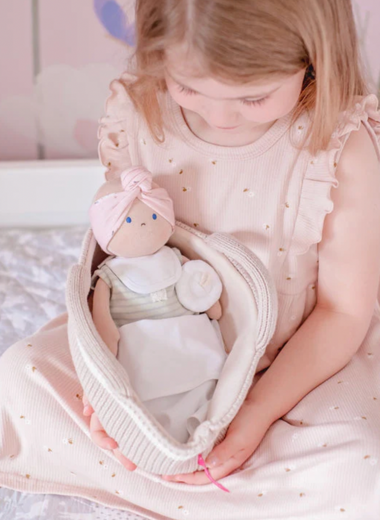 Bonikka Baby Doll with Carry Cot & Accessories - Personalised
