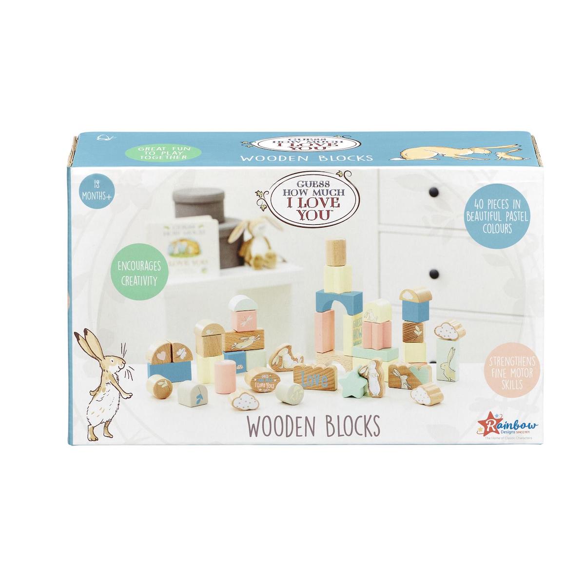 Guess How Much I love You Wooden Building Blocks