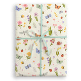 Butterflies and Flowers Gift Wrap Sheet