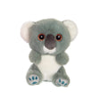 Gipsy Toys Cutydoos Koala soft toy 13cm - grey plush koala with glittery copper eyes and teal paw prints