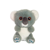 Gipsy Toys Cutydoos Koala soft toy 13cm - grey plush koala with glittery copper eyes and teal paw prints