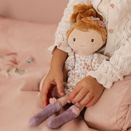 Little Dutch Cuddle Doll Ava in cheerful floral dress