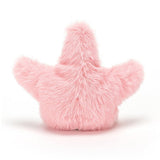 Fluffy pink starfish soft toy 