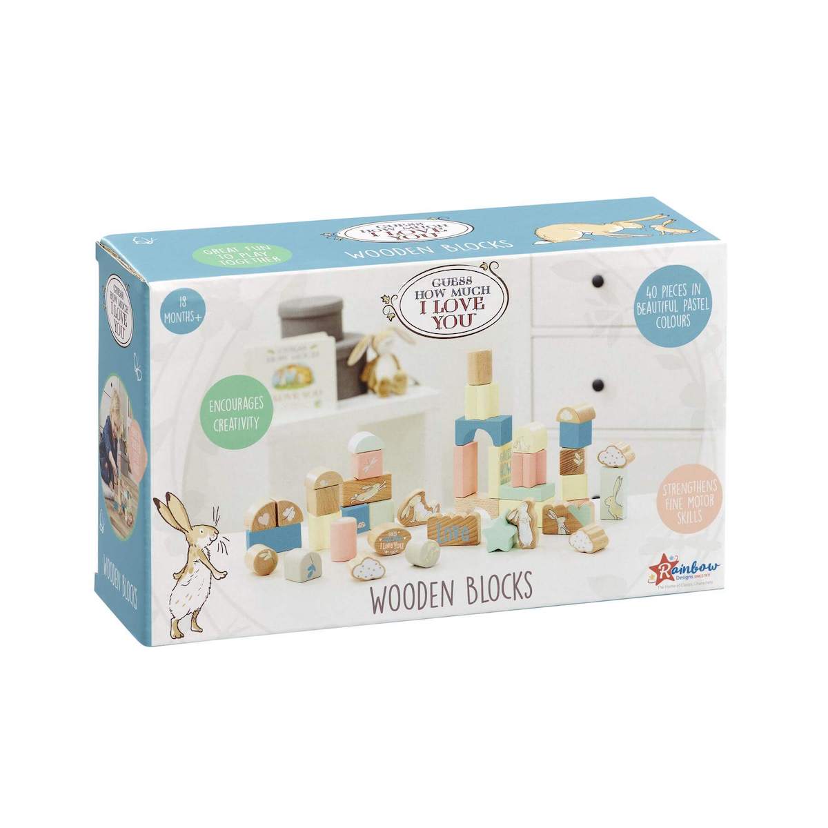 Guess How Much I love You Wooden Building Blocks