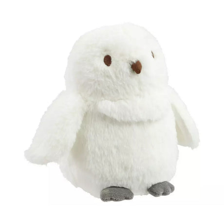 White plush toy Owl Hedgwig on a white background
