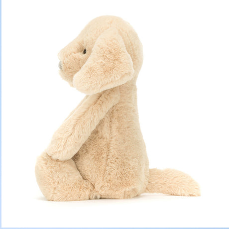 Bashful Luxe Puppy Orlando Original Beige plush toy on a white background