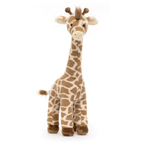 Jellycat Dara Plush giraffe toy on a white background