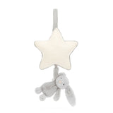 Jellycat Bashful Silver Bunny Star Musical Pull