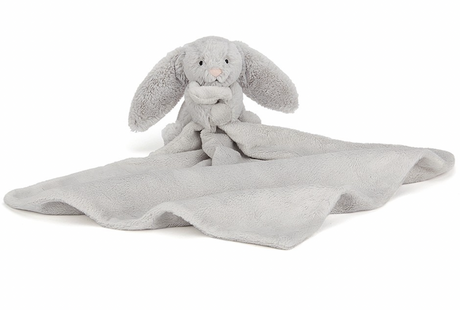 Bashful Bunny Soother, Silver - Personalised
